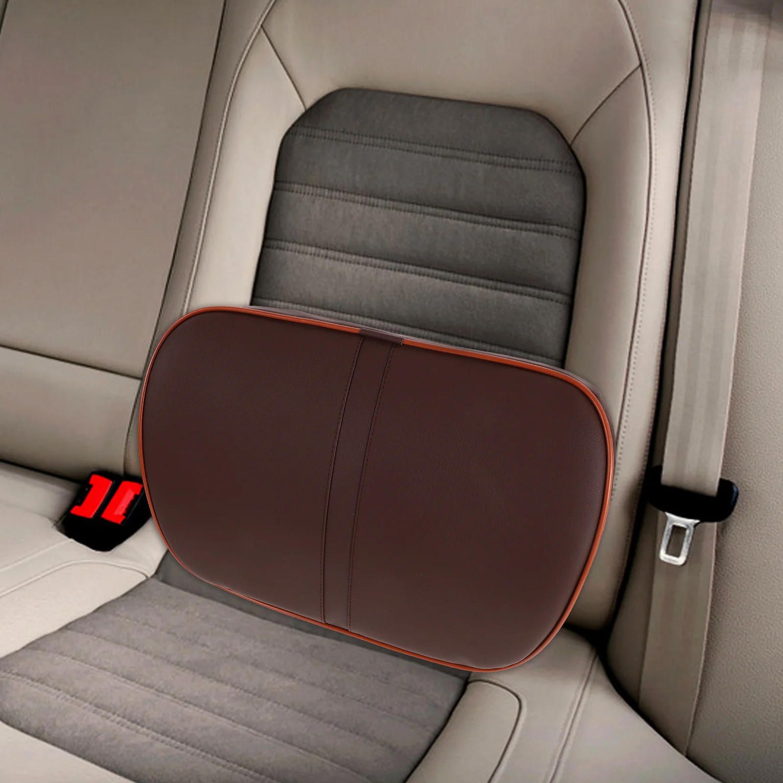 

Car Seat Lumbar Support Cushion Ergonomic Firm Pillow Breathable Washable Cover for Office Chair Recliner Home