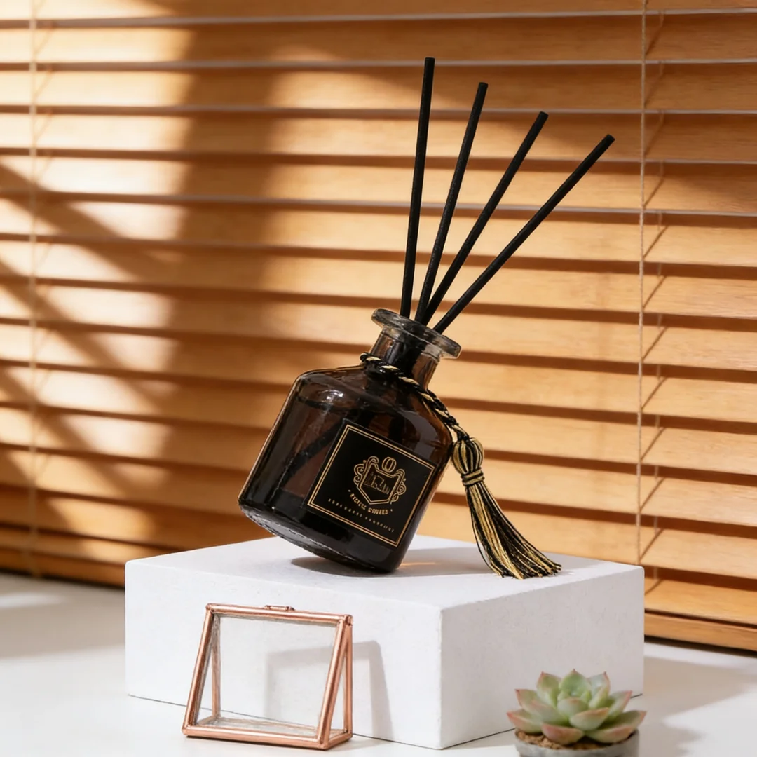50ml Natural Aromatherapy Set Including 4 Black Vine Volatile Sticks Aromatherapy For Home Bedroom Bathroom Air Freshener Gift B