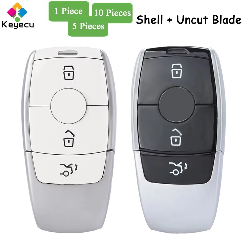 KEYECU Smart Remote Key Shell Case Fob 3Btns for Mercedes Benz A C E S G Class GLC CLE CLA GLB GLS W177 W205 W213 W222 X167 AMG