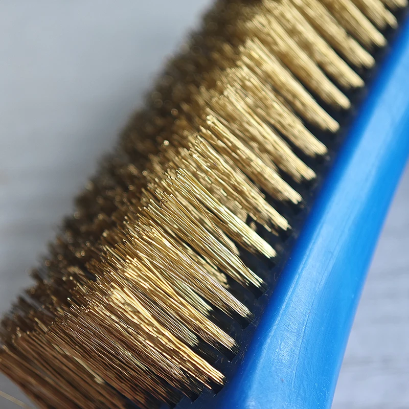 Imagem -02 - Nova Escova de Fio de Resistente de 15.5cm com Alça de Plástico Confortável para Remover Ferrugem Soldagem Escória Sujeira e Pintura Aço Inoxidável