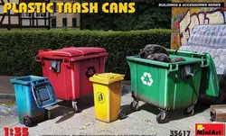 MINIART 35617 1/35 Scale Plastic Trash Cans (Set of 4) Model Kit