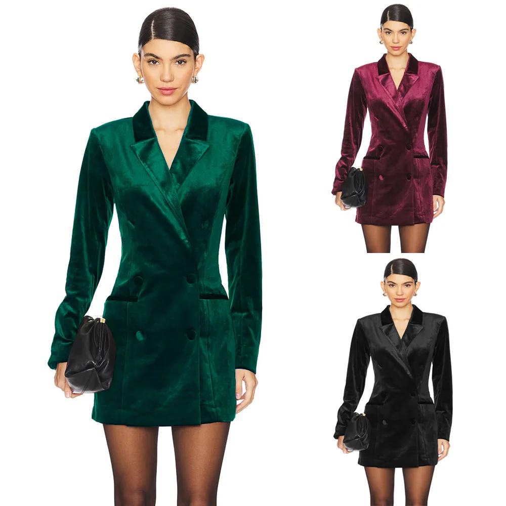 エレベロアスーツ ドクターレディース ルーズアウターウェアガウン ヨーロッパ風 スリムフィット 秋ファッション レディースプレミアム衣料