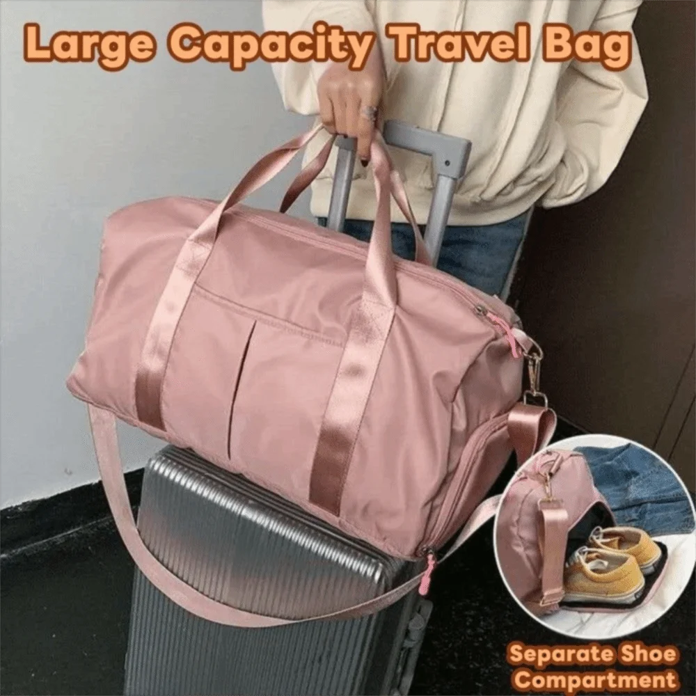 

Oxford Travel Luggage Bag Short Distance Multi-functional Large Capacity Handbag Multi Layered with Shoe Compartment