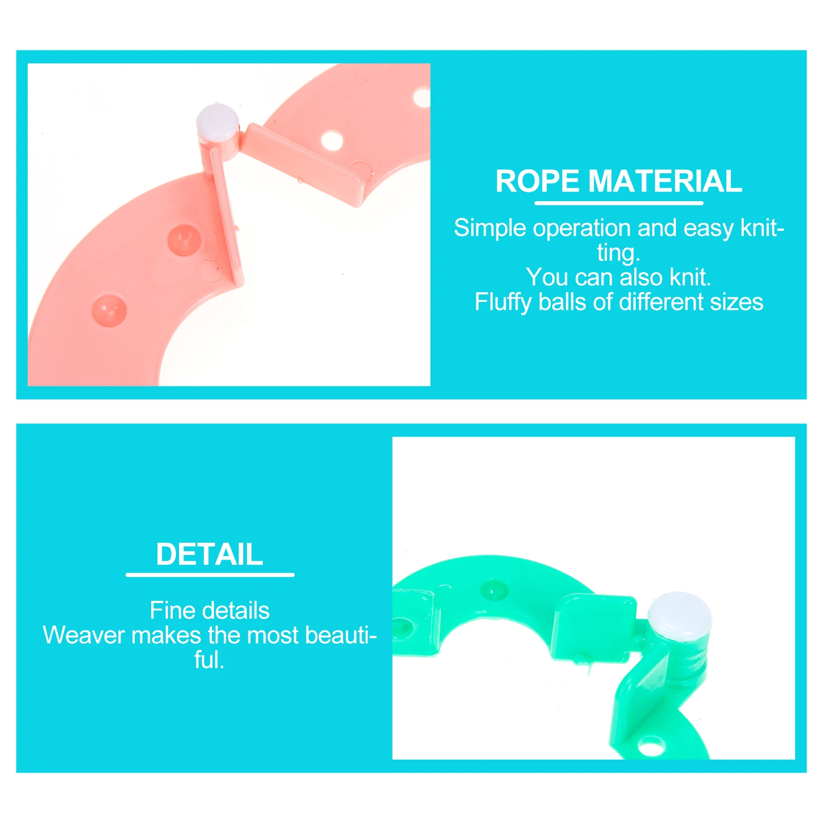 

16 шт., ручной инструмент для ручного вязания шариков, портативные машины для изготовления помпонов, круглые ручные вязальные устройства, круглая намотка пряжи, устройство для намотки пряжи