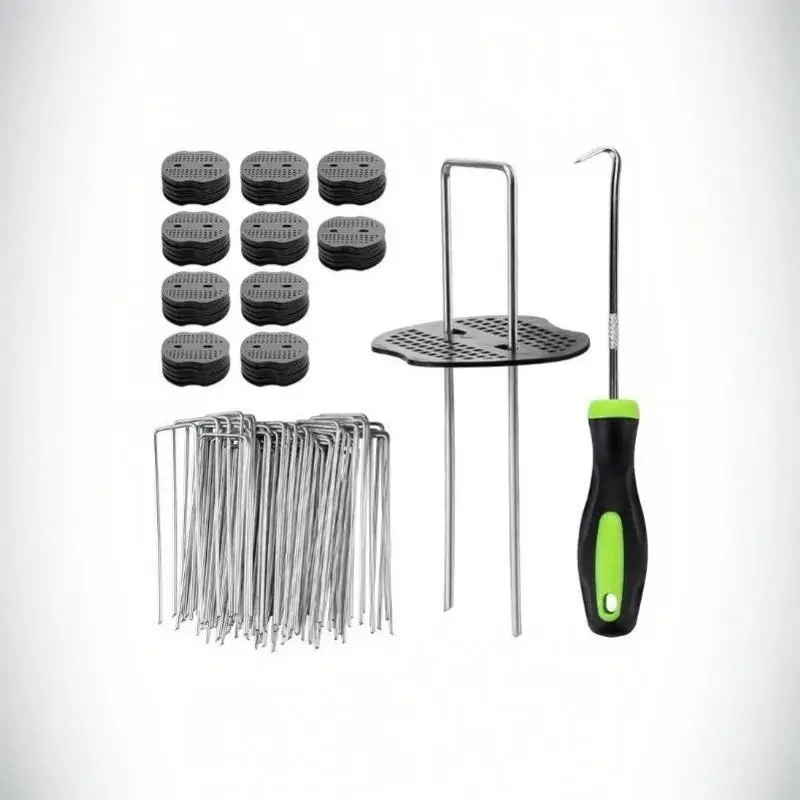 Multifunctional Garden UType Turf Staples Ground Nails Fix Fence Hose Film Sod Pins