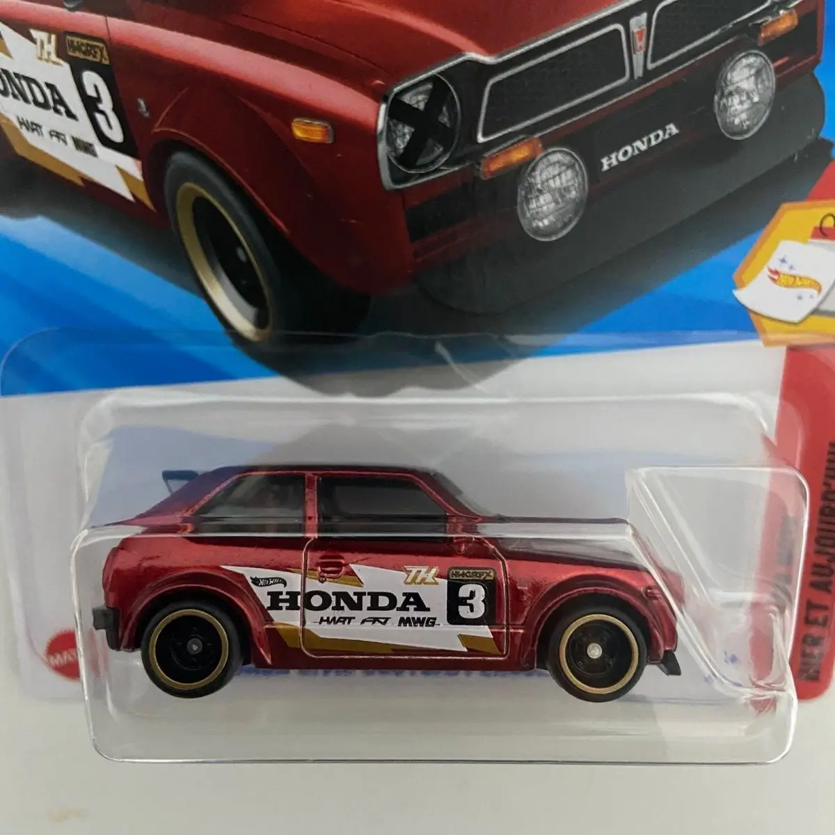 الأصلي 2025 متر العجلات الساخنة TH نموذج سيارة سوبر الكنز هانت 73 هوندا سيفيك مخصص شخصية تحصيل غرفة حلية الصبي هدية #4