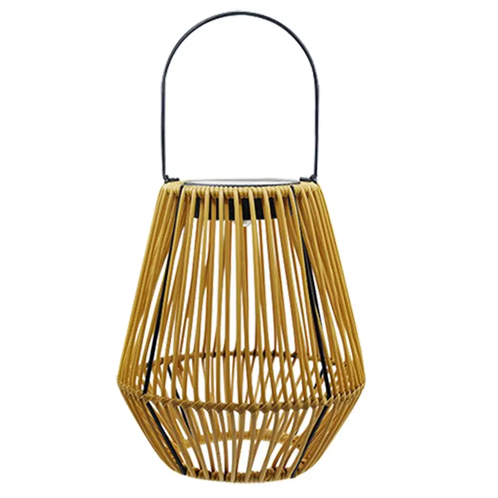 

Outdoor Solar Lanterns Lantern Solar Lights Outdoor Waterproof Portable Rattan Design Flashlight Bulb Ornament For Porch Lawn