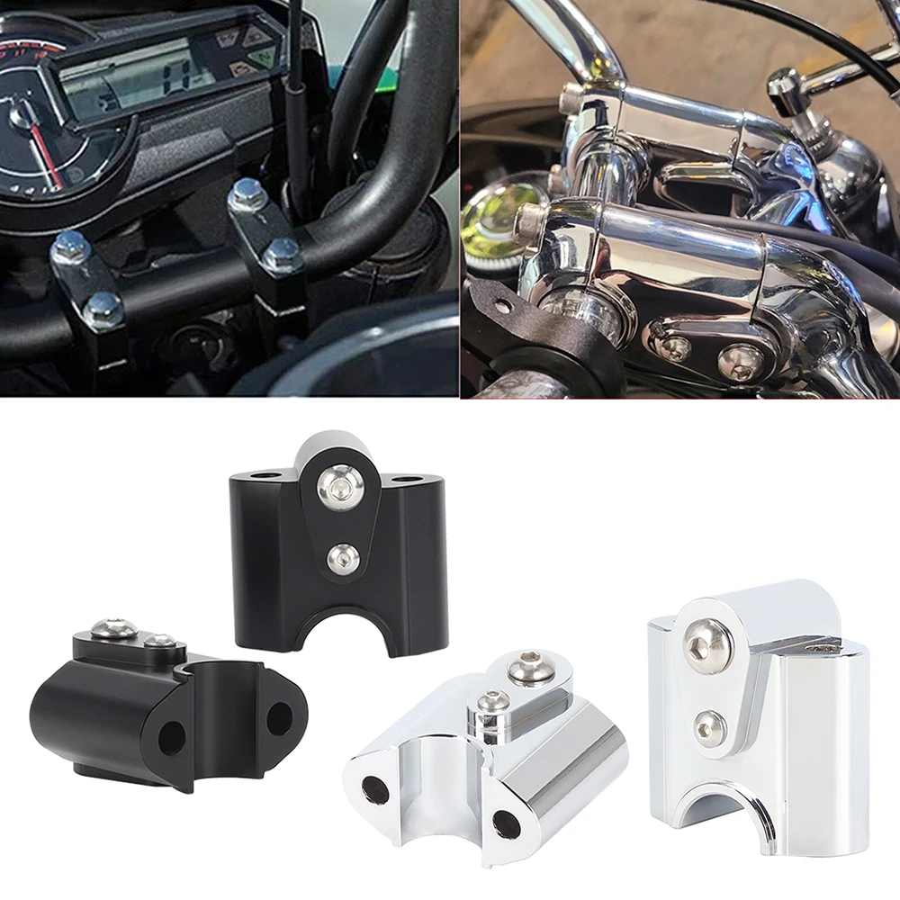 Für BMW R18 Classic 2020-2021 Motorrad Lenker Riser Erhöhung Adapter CNC Aluminium Griff Bar Halterung Kit Chrom/schwarz