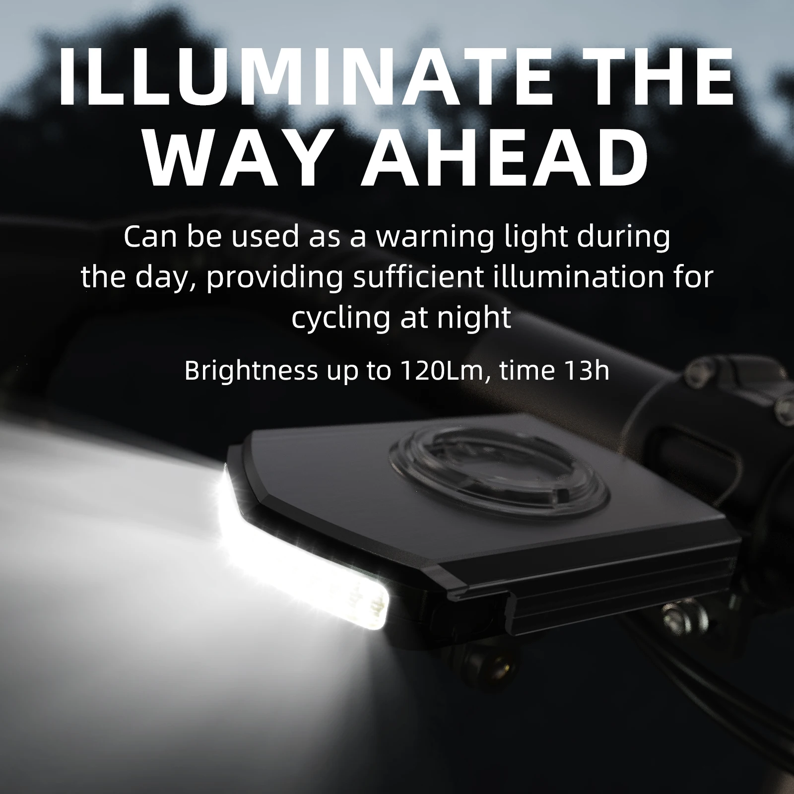 CYCLAMI Daytime Ultralight 5000 mAh Bike Front Lamp Hanging Version Cycling Flashlight Emergency Bicycle Headlight Light