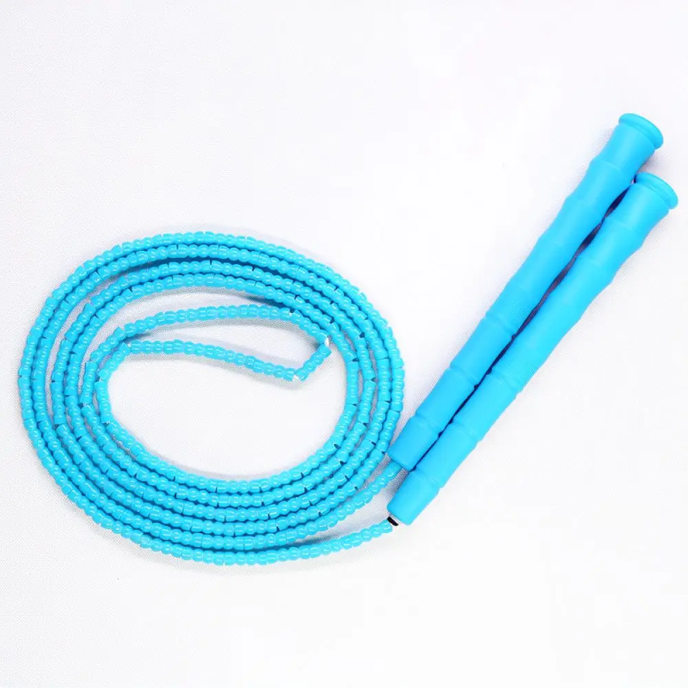 Professional Kids Jump Rope Soft Bead Design Adjustable Length Durable Handle Fitness Equipment For School Sports Activity