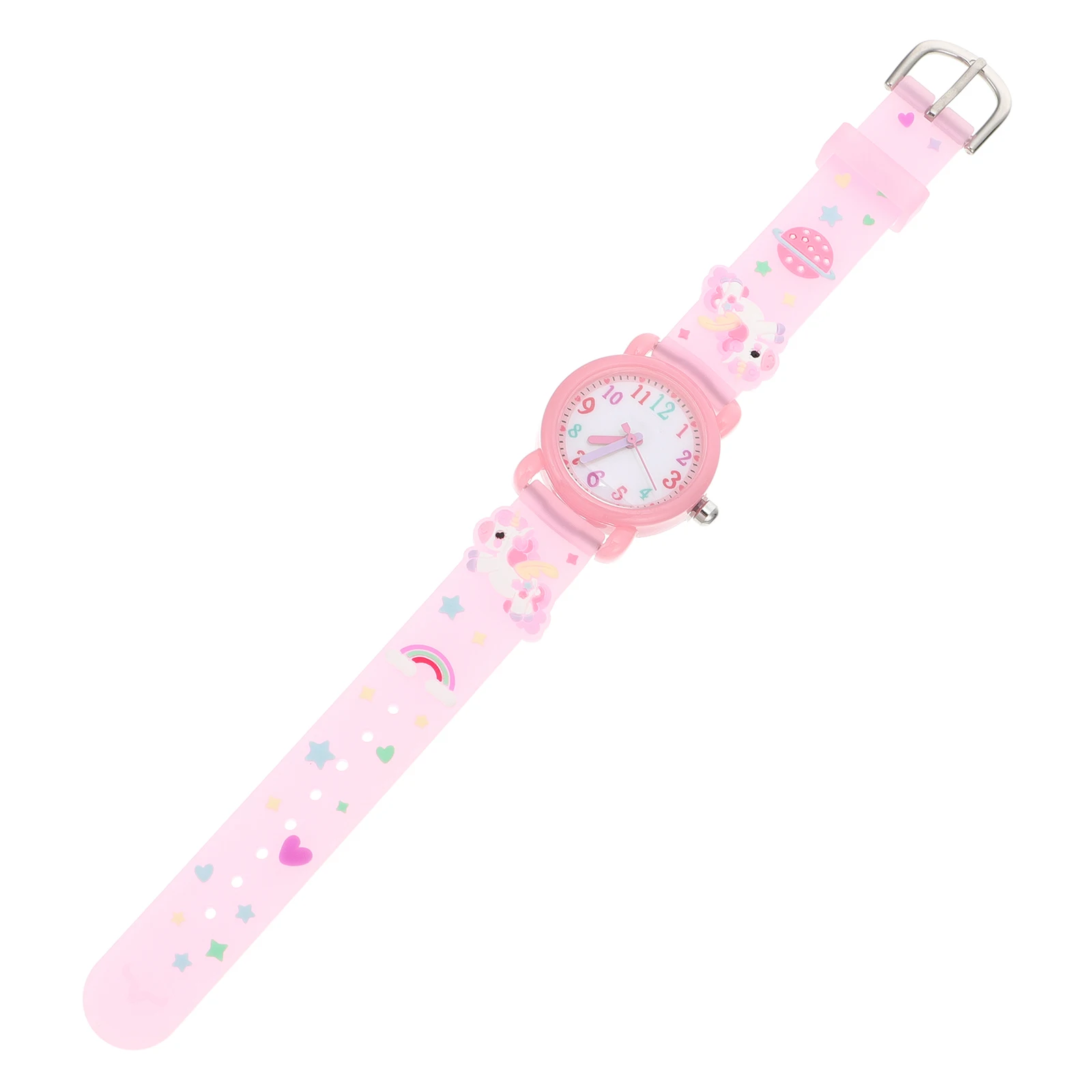 Kids Watches Children Cartoon Quartz Unicorn Wrist Pink Fashion Student Watch Teaching Comfortable Safe Adjustable