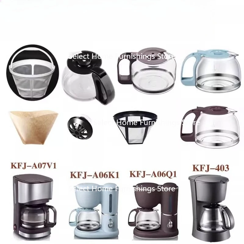 

Suitable for KFJ-403 A07V1 A06Q1A06K1 Coffee Machine Accessories, Glass Pots, Filters