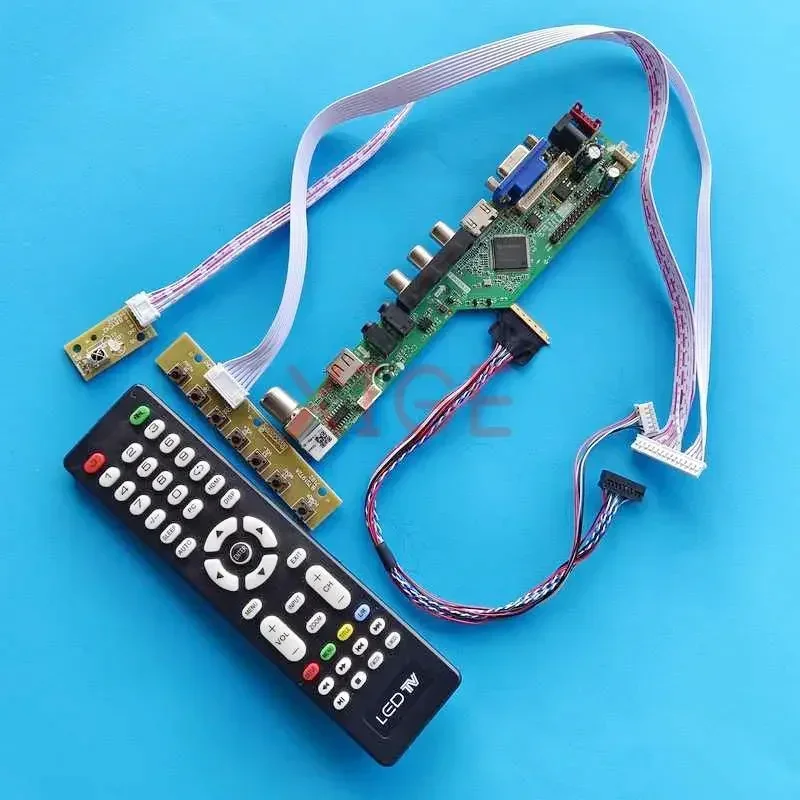 

Controller Driver Board For B156HW01 V0/V1/V2/V3/V4/V5/V6 1920x1080 Laptop Matrix TV Analog USB+AV+VGA+HDMI LVDS 40Pin 15.6" Kit
