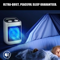 0XXD Portable USB Powered Air Coolers 30Hr Runtime 3 Wind Modes Ice Based Cooling System For Office Car Camping Quiet Design