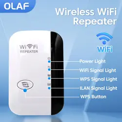 OLAF 300Mbps Wireless WIFI Repeater WiFi Signal Router Amplifier Repeater EU Standard Plug 802.11N Network WPS Booster Extender