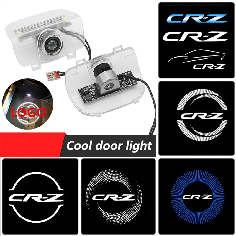 

2PCS Car Door LED Logo Lights Courtesy Laser Projector For HONDA CR-Z CRZ 2010-2021 HD Welcome Logo Lamp Car Accessories