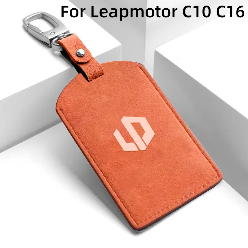 

Fit for Leapmotor C10 C16 Car Key Card Holder NFC Smart Card Case Suede Protective Shell