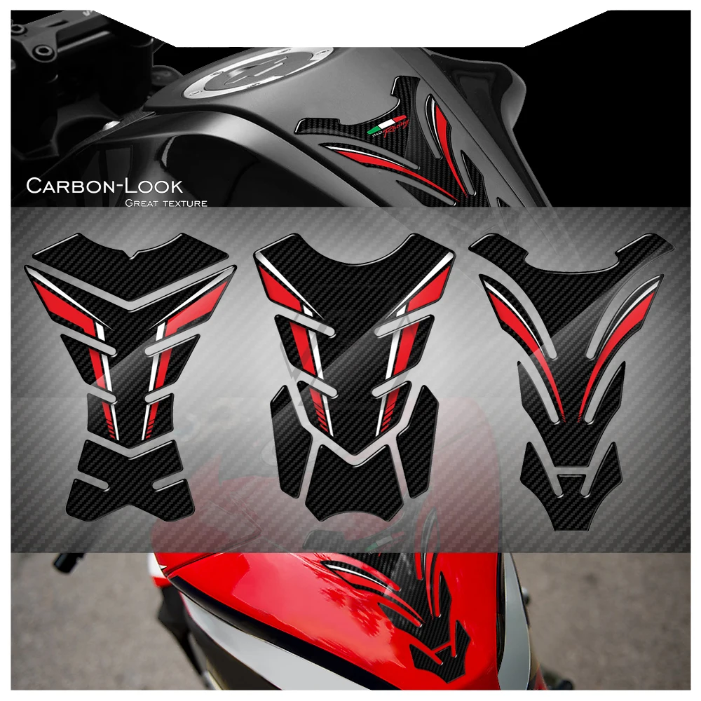 3D Carbono-Olhe Tanque de Motocicleta Pad, Protector Etiqueta, Yamaha YZF-R1, R1, R1M, Street Bike