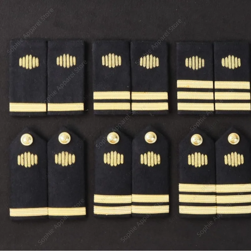 

Королевские военно-морские морские золотые полосы, погоны, погоны, эполет для офицера, аксессуары для униформы
