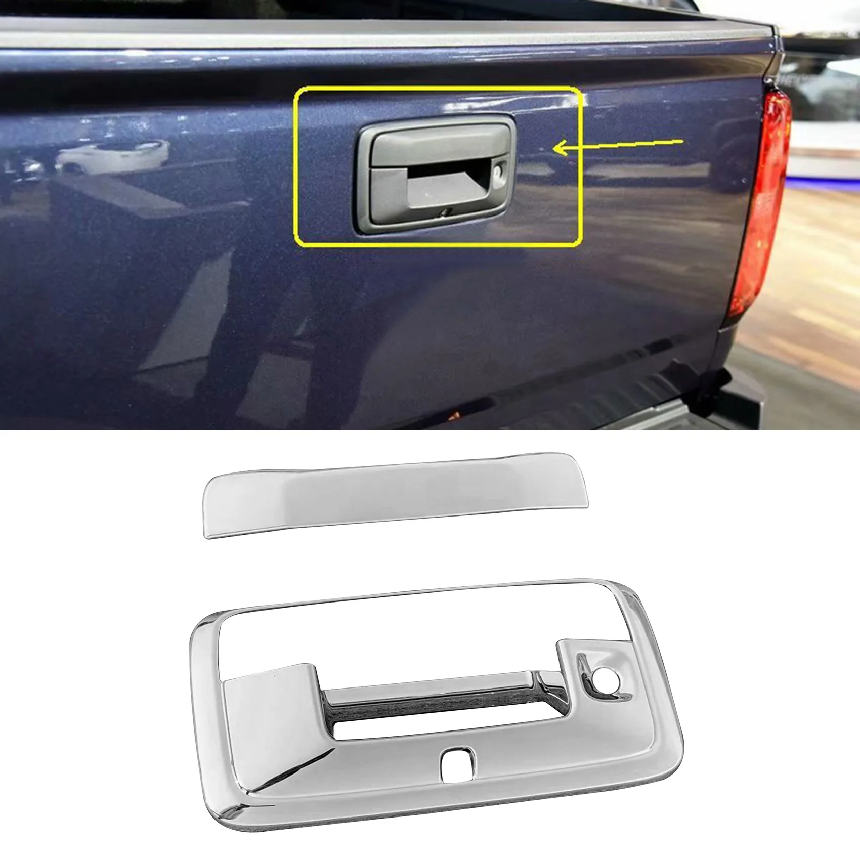 Car ABS Rear Trunk Door Handle Cover Trim Accessories for Chevrolet Colorado 2015 2016 2017 2018