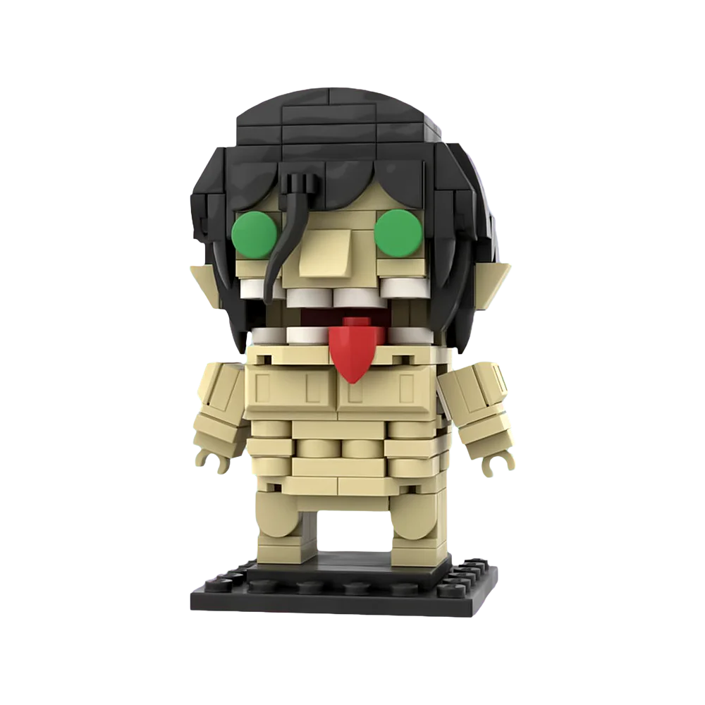 

MOC Game Character Attack Titan Eren Yeager Building Blocks Movie Action Doll Bricks Toy Children's Christmas Birthday Gift