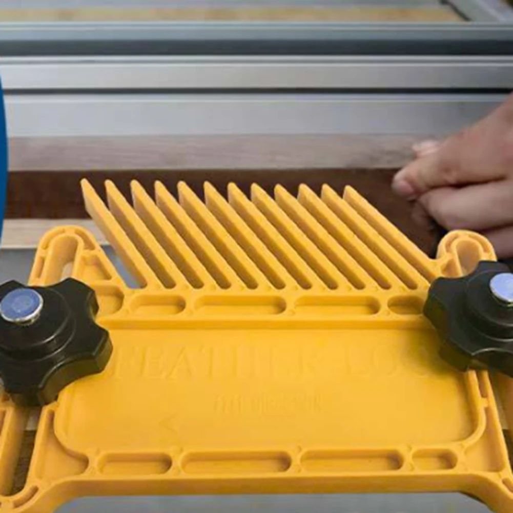 ABJY-2 Stuks Featherboard Houtbewerking Feather Board Set Router Tafels Zagen Aid Tool Kits Met T-Slots, Verstek Slots