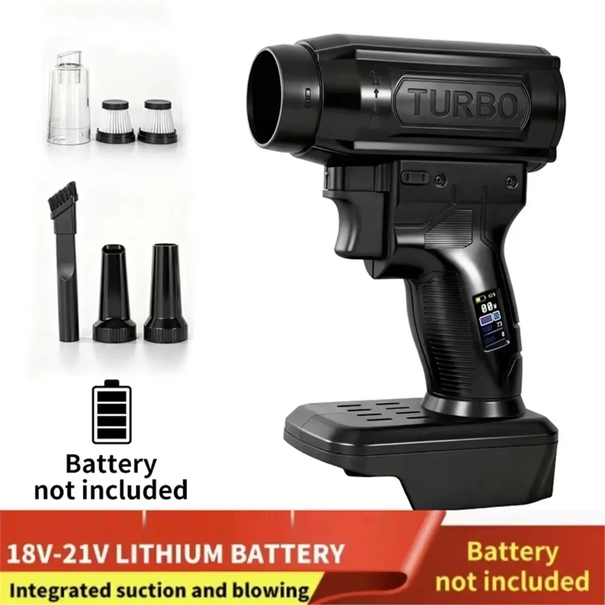 Car Violent Air Blower Powerful Handheld Fan High Speed 40mm Brushless Motor Air Tools for