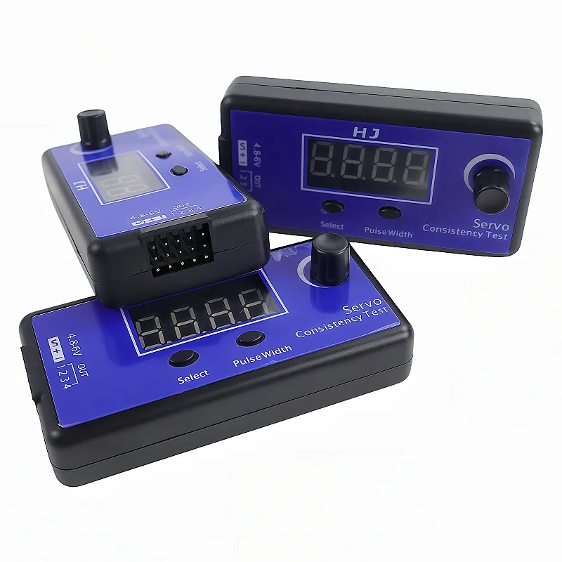 HJ RC Servo Tester 4 Servos ESC Consistency Checker for RC Airplane Helicopter Car Digital Multi-functional Steering Tools