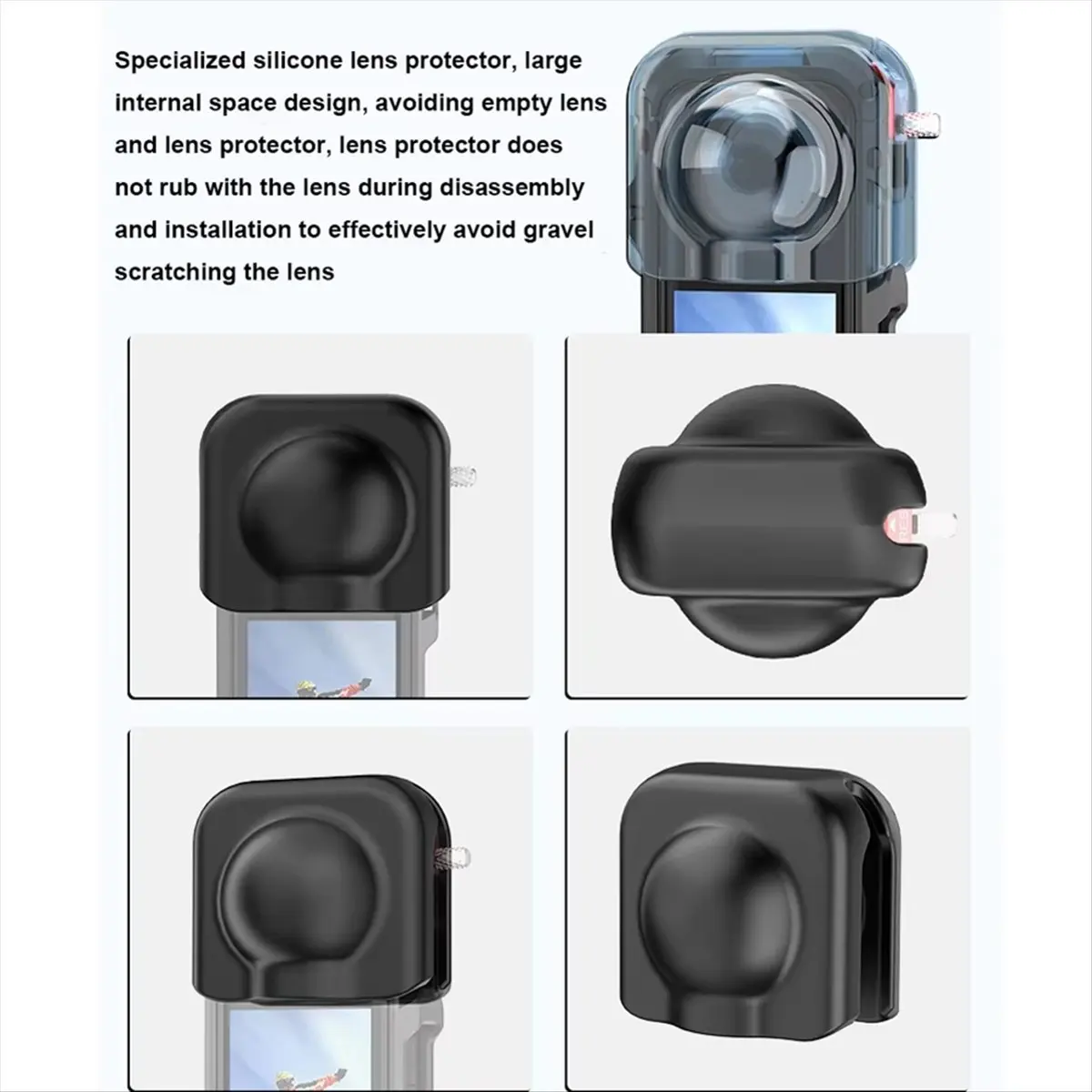 Cage Protective Case for X5,Metal Frame Expansion Adapter Mount with Lens Cover Camera Accessory