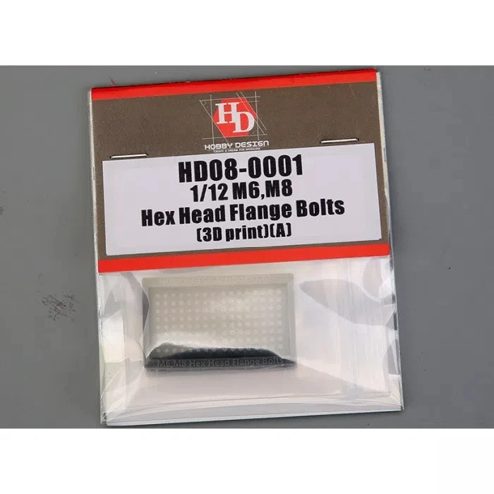 

HobbyDesign 1:12 M6/M8 Hexagonal Flange Bolt Type A HD08-0001 Modifying and Assembling Model Accessories