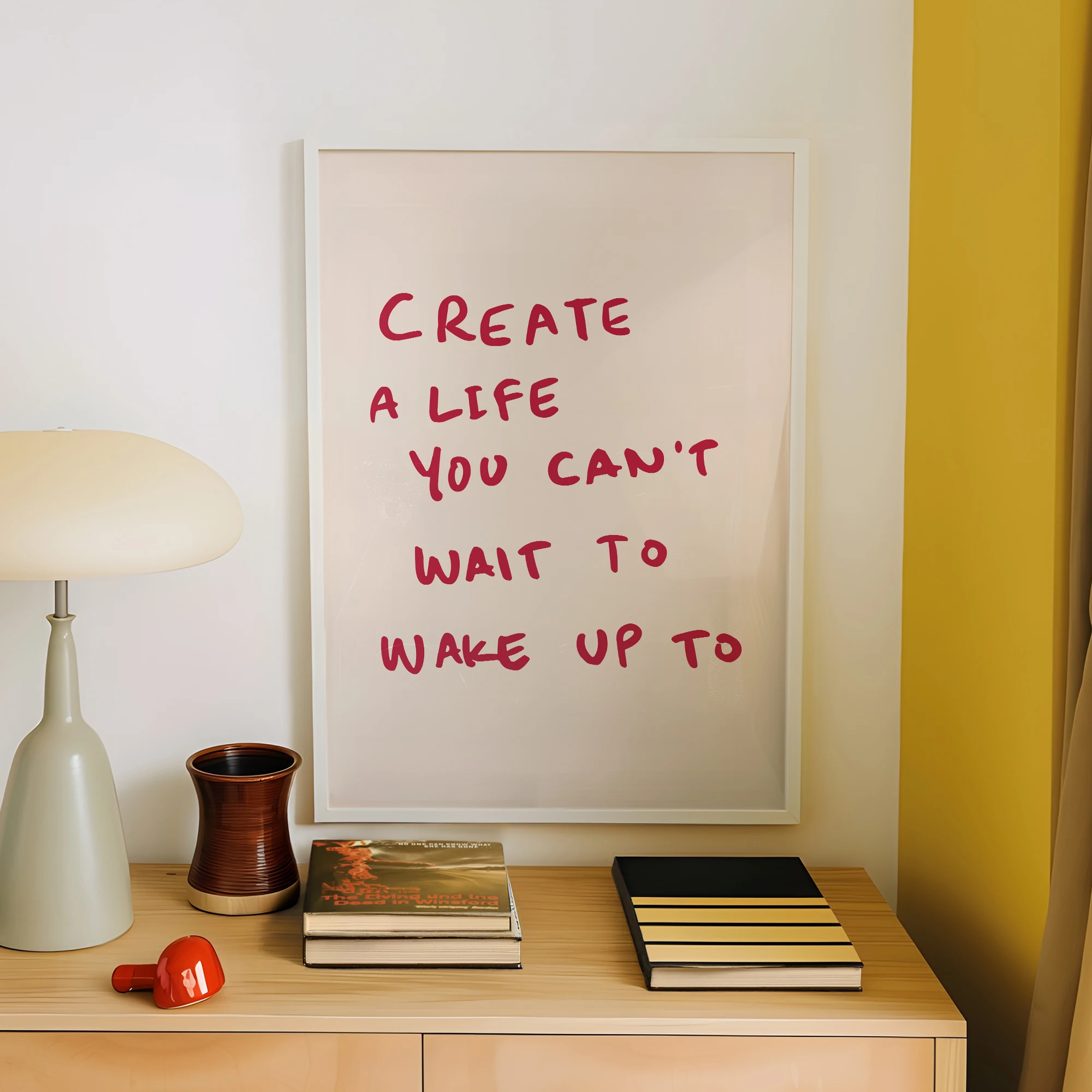 Create A Life You Can't Wait To Wake Up To Wall Art Prints Canvas Painting Poster Picture For Living Room Bed Room Home Decor image 4