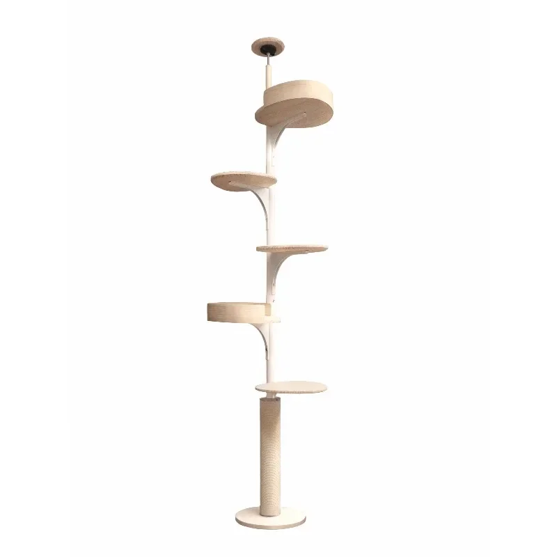 

Solid wood cat climbing frame High-rise Tongtian pillar does not occupy an area, indomitable climbing frame cat