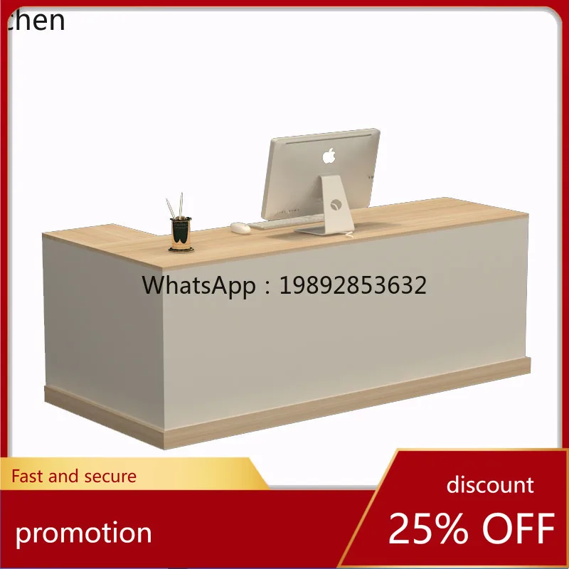 

HT Cashier Counter Simple Modern Clothing Store Beauty Salon Reception Desk Small Bar Table