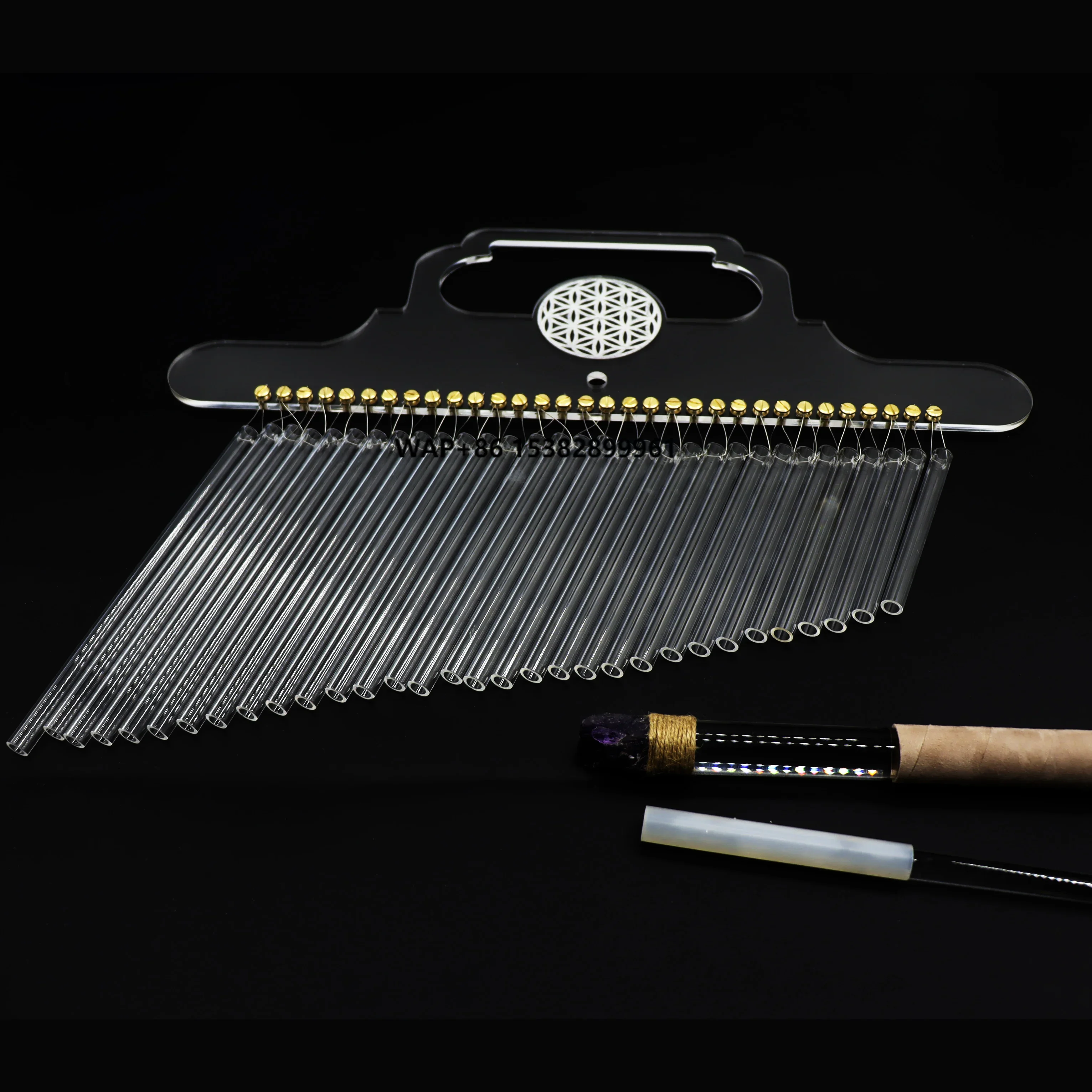 

AMAZING Sound Crystal Singing Chime Crystal Harp Musical Instrument Quartz Harp Crysta Wind Chime