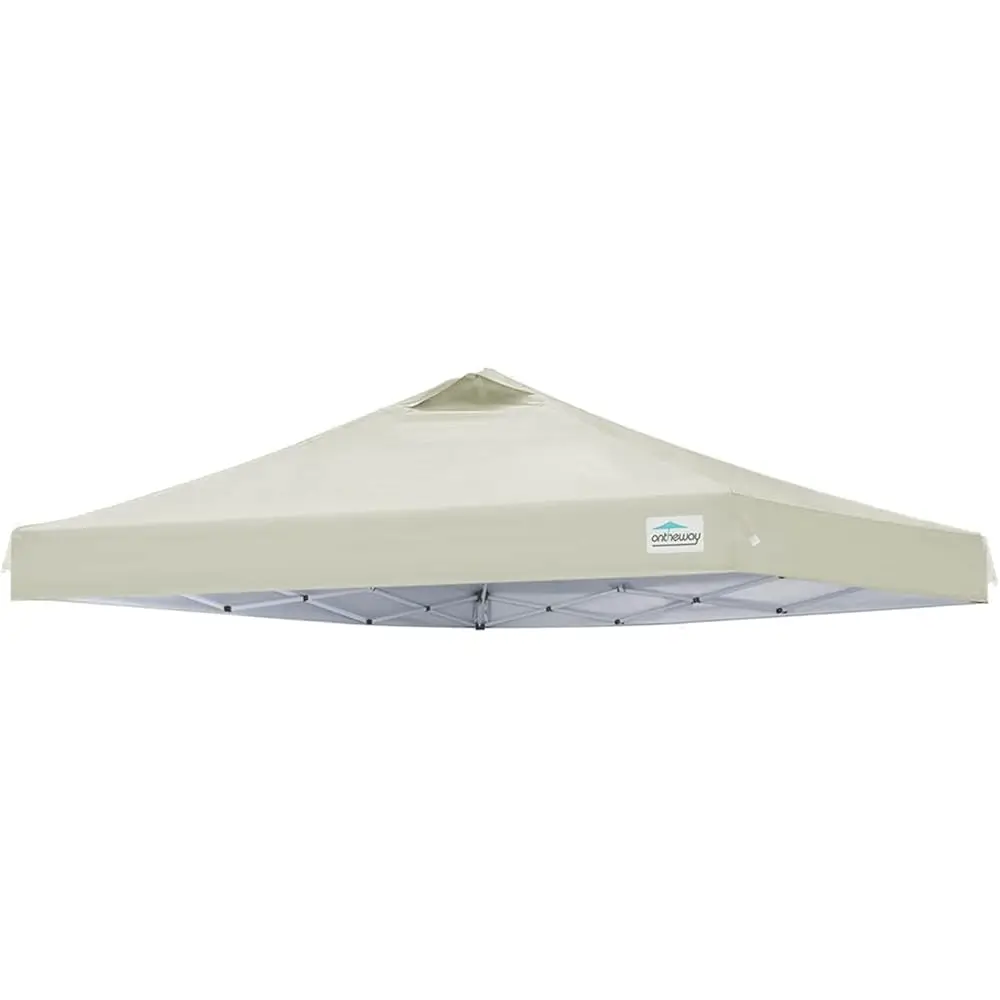

10X10 Replacement Canopy Top Cover, Up Canopy Tent With Air Vent (Beige)