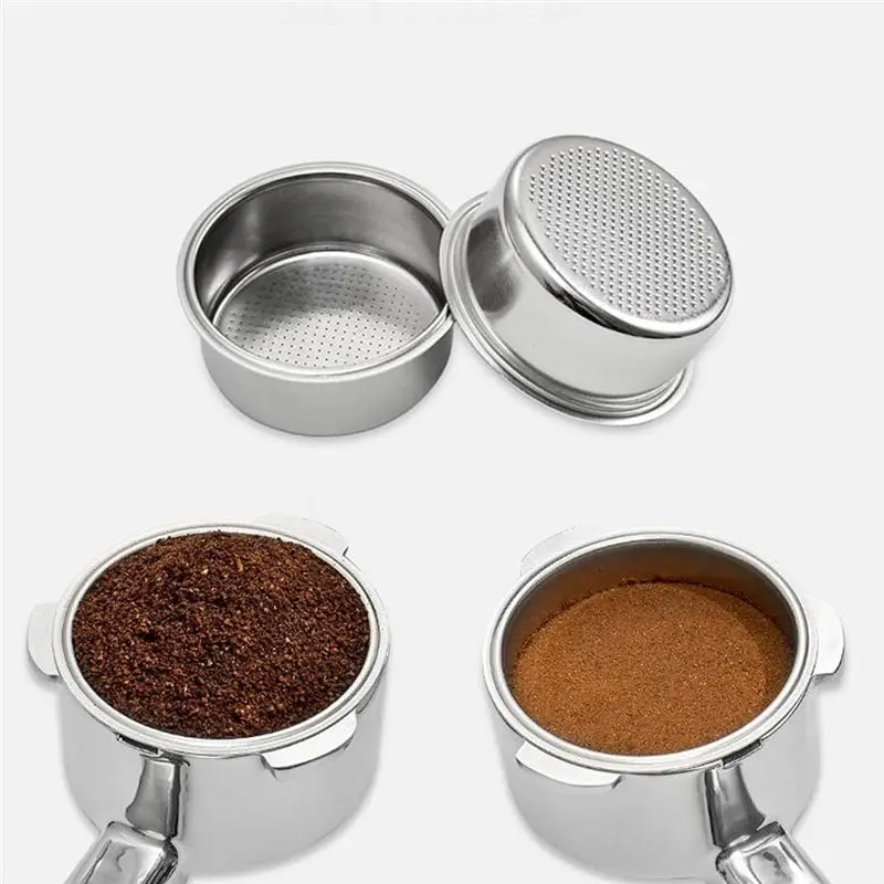 THIVN-For Delonghi Dedica Ec680 Ec685 Replacement Filter Basket 51Mm 3 Ears Coffee Bottomless Portafilter Wood Handle Barista