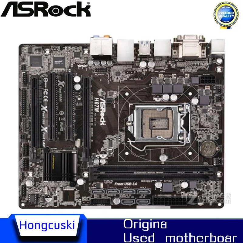 

Used original slot LGA1150 H87 motherboard for ASRock H87M desktop board USB3.0 SATA3 DDR3