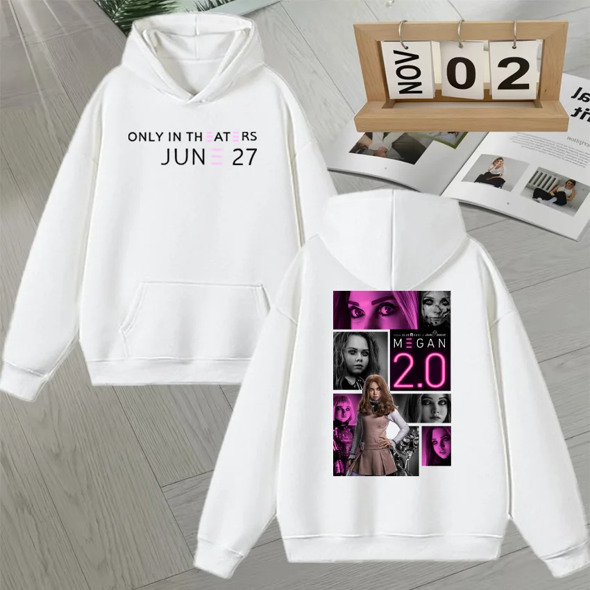 Sci-Fi Horror Movie M3GAN 2.0 Graphic Double Sided Print Autumn Winter Hoodie Men Women Long sleeve Sweatshirt Unisex Pullovers