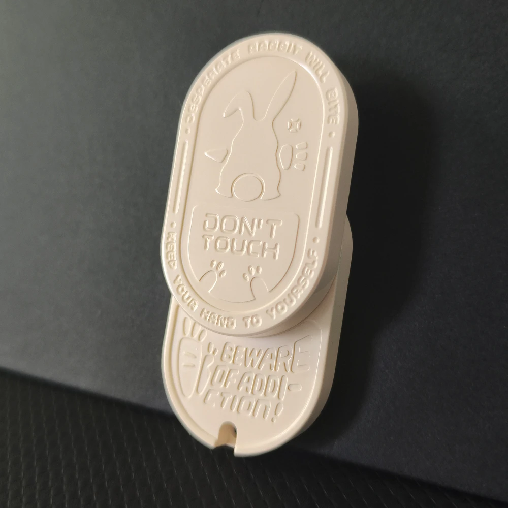 Coelho EDC PEEK gira esquerda e direita 360 °   Multi Orbita Mecânica DingDing Push Slider Juguetes Antiestrés Cool Gadget