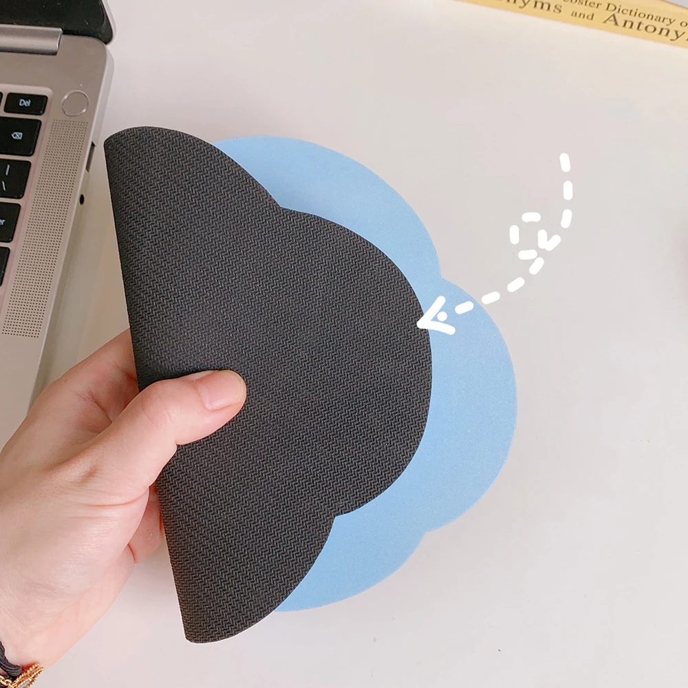 Kawaii Cloud Mouse Pad Cute Desk Mat Waterproof Non Slip Insulation Pad Korean Stationery Table Mat Coster Office Supplies