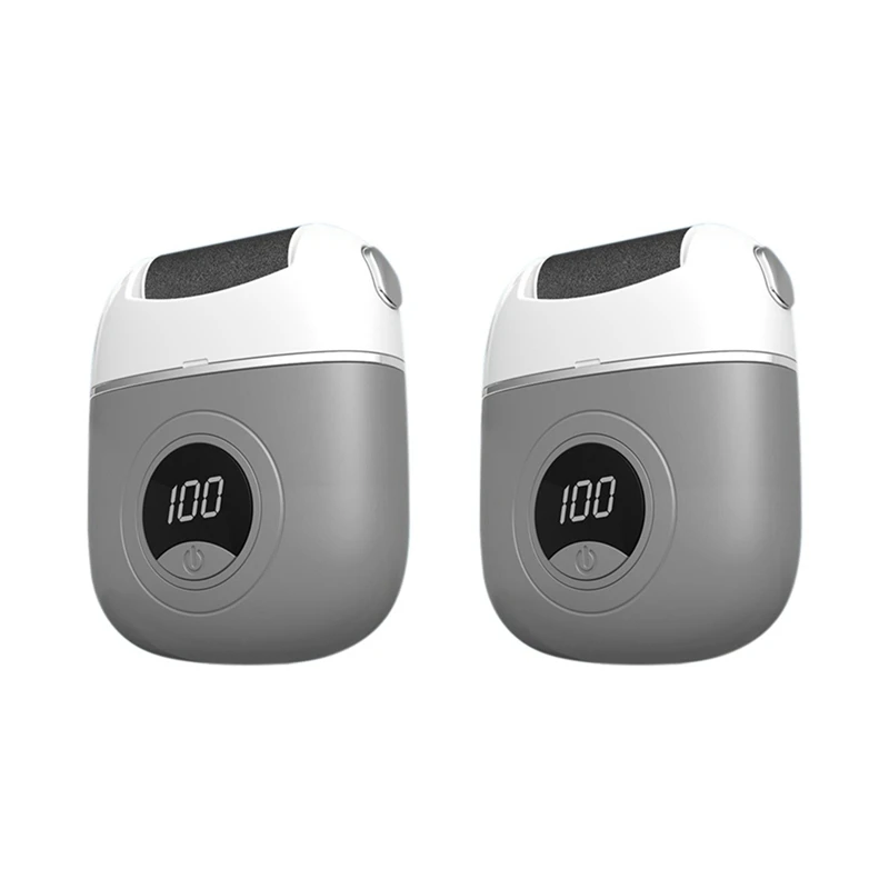 A16F-2Pcs Electric Foot Grinder Home Portable Callus Remover Foot Care Tool