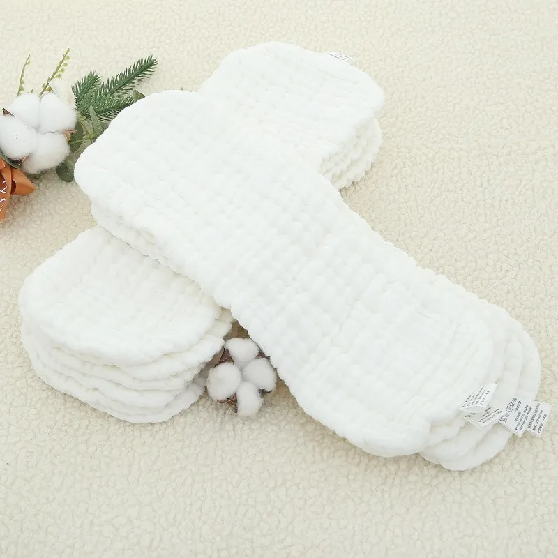 10PCS Spring and Summer Baby Washable Cotton Gauze Breathable Diaper Meson Cloth Newborn Diaper Diaper