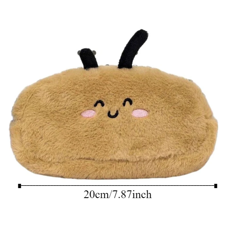 Bee Pencil Case Dirt Resistant Organizer Pen Bag Simple Multi-functional Student Stationery Storage Bag Student Learning