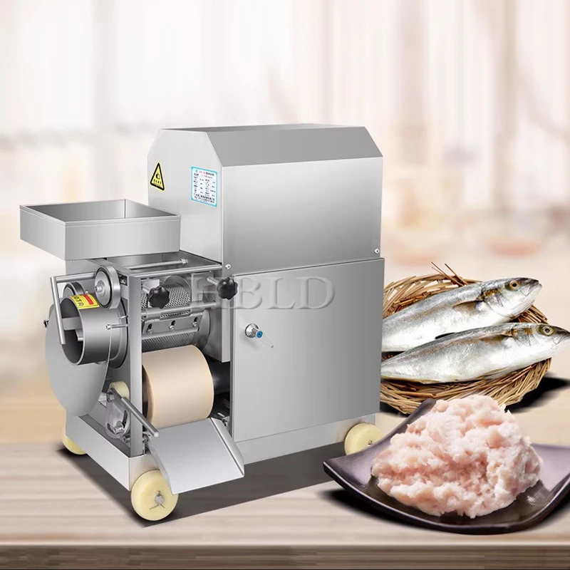 High Yield Commercial Fish Meat Separator, Stainless Steel Fish Meat Extractor, Automatic Fish Bone Removal Machine