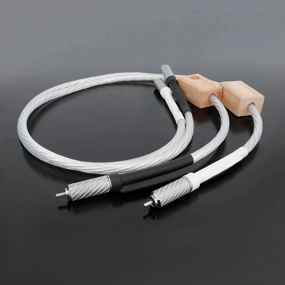كابل الصوت RCA مع قابس ألياف الكربون ، مرجع Odin2 Nordost ، الربط ، زوج