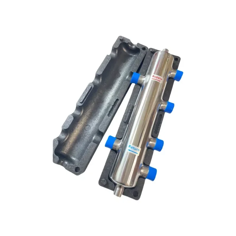 Low Loss Header for Heat Pump Radiant Floor Heating System