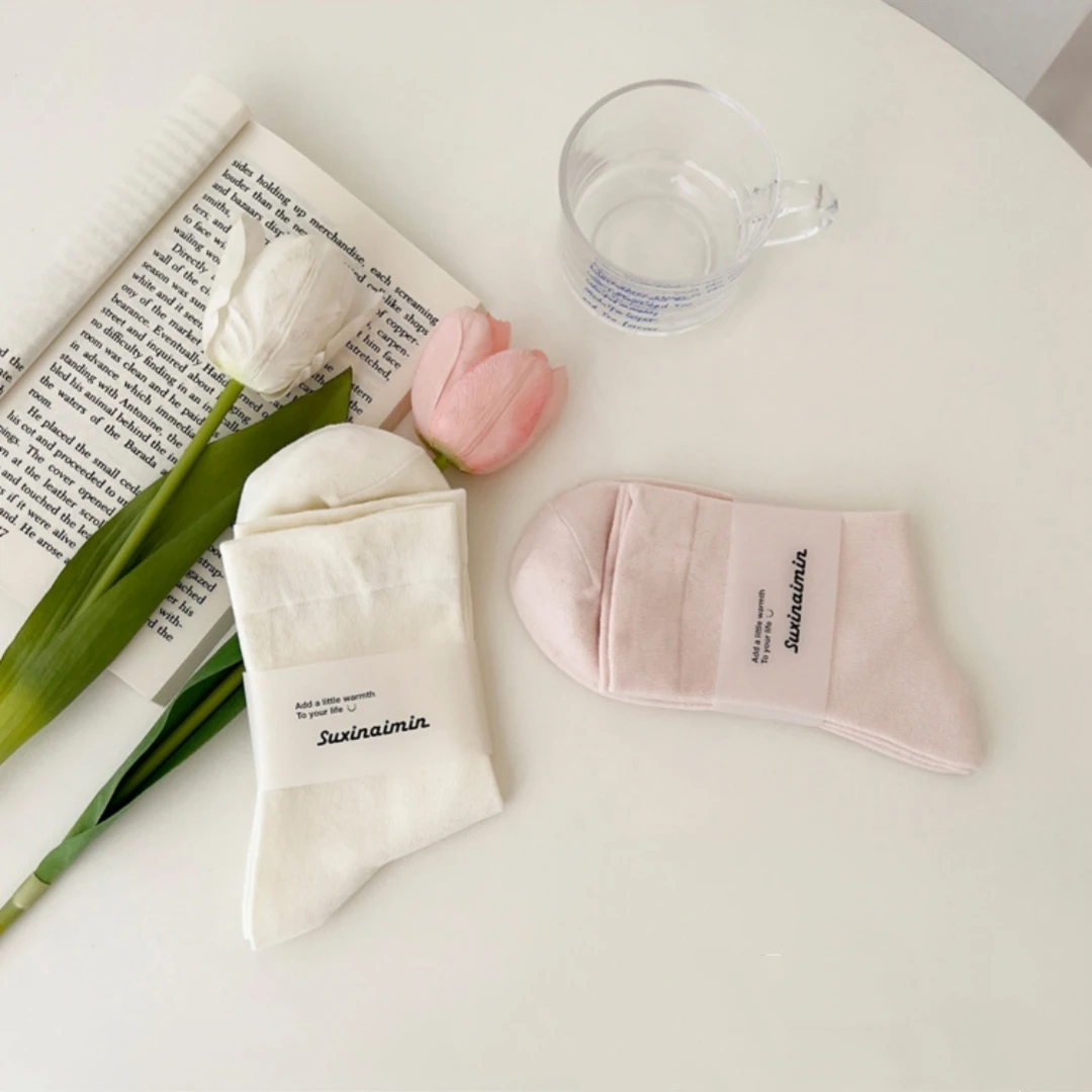 Girls Socks Odor-Resistant Women Comfort Socks Japanese Socks Versatile For Winter Daily Wear Spring