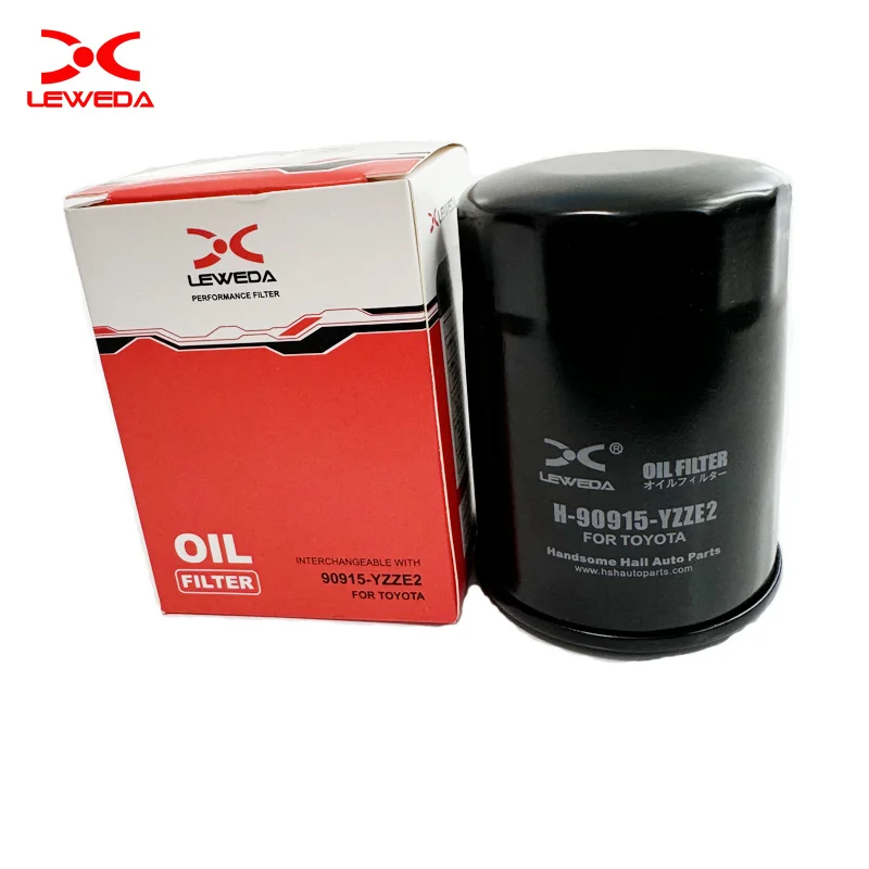 Leweda Long Life Oil Filter 90915-YZZE2 for Toyota Corolla Camry RAV4 Sienna Tacoma Lexus RX350 Replaces 04152YZZA6 9091520004