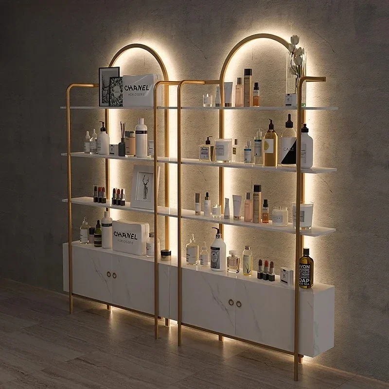 

Beauty salon Cosmetics display cabinet Nail salon Skin care product sample display rack