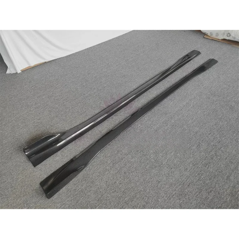 High Quality Carbon Fiber Side Skirt Extension 14-19  Body Kit Front bar Rear Diffuser